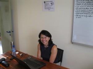 Woman in office